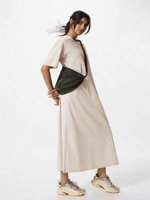UNIQLO AIRism - платье-футболка из хлопка увеличенной длины - 30 NATURAL