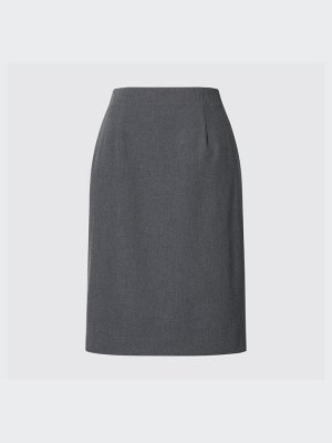 UNIQLO - классическая юбка-карандаш средней длины - 05 GRAY