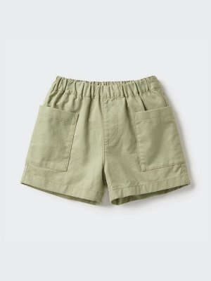 UNIQLO - хлопковые легкие шорты для детей - 52 GREEN