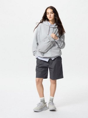 UNIQLO Stretch Easy Shorts – комфортные шорты из твила с эластичным поясом - 31 BEIGE
