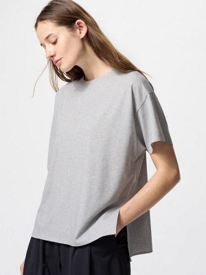 UNIQLO AIRism - базовая бесшовная футболка - 03 GRAY