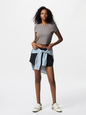 UNIQLO AIRism - мягкая укороченная футболка - 00 WHITE