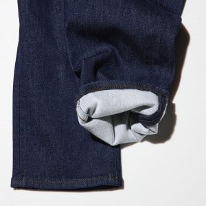 UNIQLO Джинсы утепленные (длина 76-79 см.) , черный