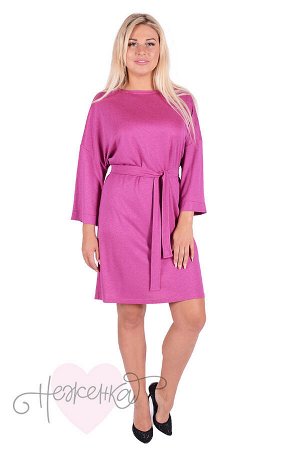 Платье П 720 (меланж розовый)