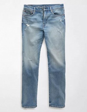 AE EasyFlex +TENCEL™ Fibers Ripped Slim Straight Jean