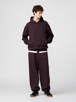 Спортивные широкие брюки (длина 68-72 см.), винный