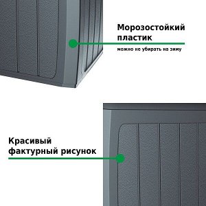 Ящик сундук садовый BOXE BOARD - антрацит