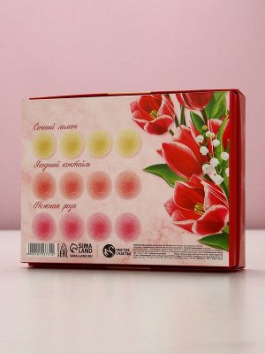 Бомбочки для ванны «8 Марта», 12x40 г, Чистое счастье