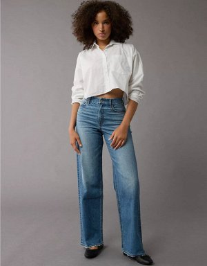 AE Strigid Curvy Super High-Waisted Baggy Straight Jean
