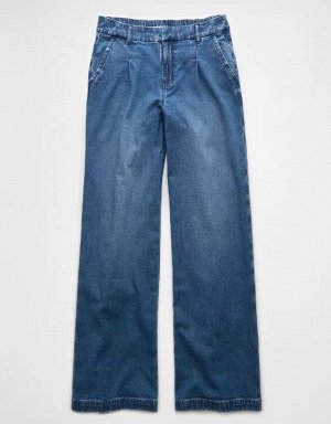 AE Stretch Super High-Waisted Wide-Leg Trouser Jean