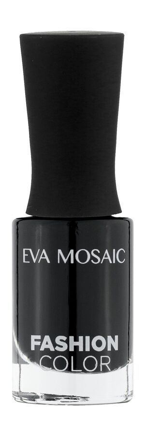 Eva Mosaic Лак для ногтей Fashion Color, 6 мл  №049 черная ночь §  NEW