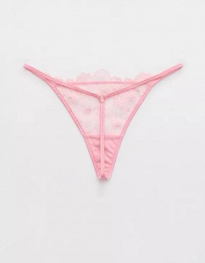 Show Off Embroidery Thong Underwear