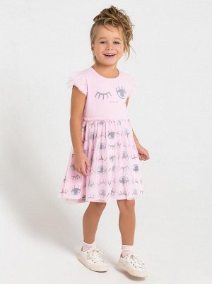 Платье для девочки Crockid КР 5502 розовое облако2 к203