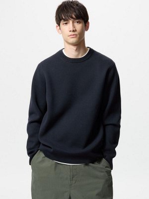 UNIQLO - трикотажный свитер унисекс с круглым вырезом Milano