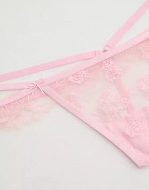 Show Off Rosebud Lace Thong Underwear