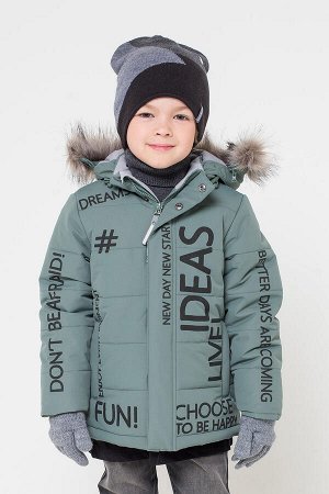 Куртка зимняя для мальчика Crockid ВК 36040/2 ГР