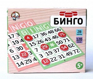 Игра настольная "Бинго" (карт.фишки)