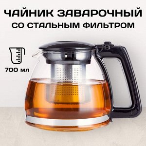 Стеклянный заварочный чайник