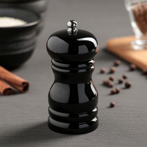 Мельница для соли и перца "Краски" 11 см, цвет чёрный