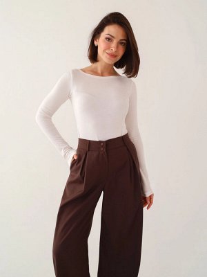 Брюки классические женские, шоколад