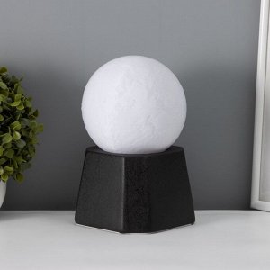 Лампа настольная «Полная луна» LED 1x40 Вт Е27 черный 12x12x21 см