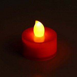 Светодиодные свечи, ночники LED RISALUX «Для жутких ритуалов» набор 4 шт., красные, RGB, 3.5x3.5x4 см