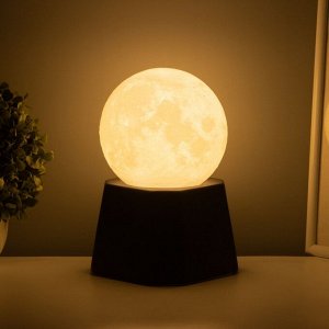 Лампа настольная «Полная луна» LED 1x40 Вт Е27 черный 12x12x21 см