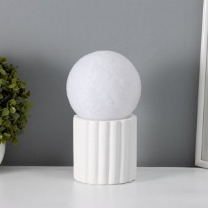 Лампа настольная «Луна»LED 1x40 Вт Е27 белый 12x12x21 см
