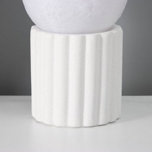 Лампа настольная «Луна»LED 1x40 Вт Е27 белый 12x12x21 см