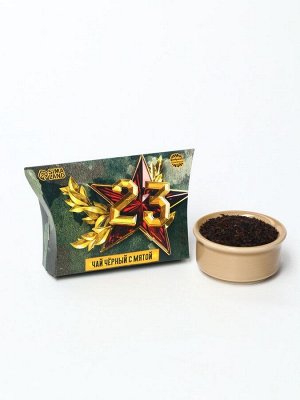 Чай подарочный «23 февраля», вкус: мята, 20 г.