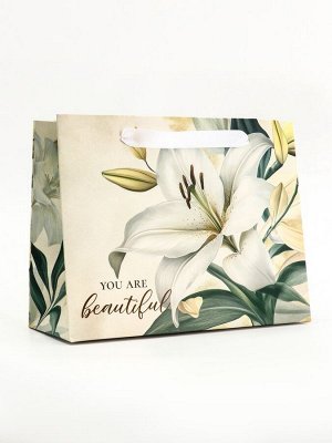 Пакет подарочный горизонтальный Beautiful, 23x18x10 см