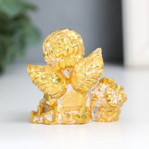 Фигурка полистоун «Ангел с розочками», 4x5.5x5.5 см, МИКС