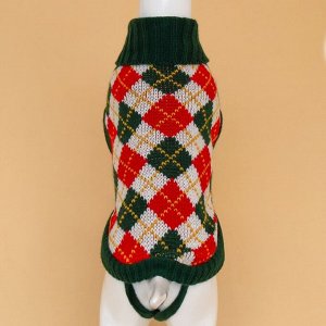 Свитер "Шахматы", L (ДС 29, ОШ 29, ОГ 29-49 см)