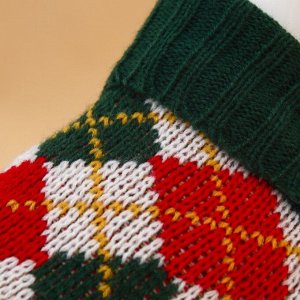 Свитер "Шахматы", L (ДС 29, ОШ 29, ОГ 29-49 см)