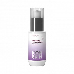 *ICON SKIN Сыворотка увлажняющая Aqua Splash Hyaluronic Serum, 30 мл. (50) *  NEW