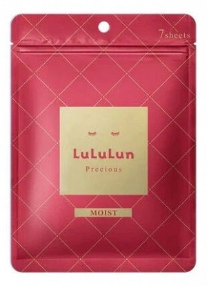 *LuLuLun Маска для лица Антивозрастная "Интенсивное Увлажнение Сухой Кожи" Face Mask Precious Moist Red 7 шт