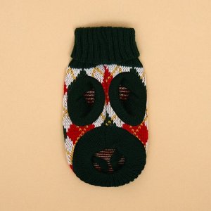 Свитер "Шахматы", XS (ДС 17, ОШ 17, ОГ 23-37 см)