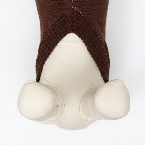 Свитер "Олень", XL (ДС 40, ОШ 33, ОГ 50 см), коричневый