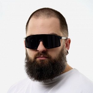 Очки солнцезащитные спортивные велосипедные, uv 400, 15x12.3 см, черные