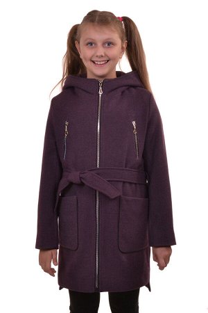 Пальто Цвет: Пурпур; Материал: Пальтовая ткань