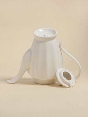 Заварочный чайник SL Home «Аманде», 1.5 л, 27.5x14x24 см, фарфор, белый