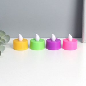 Светодиодные свечи, ночники LED RISALUX «Загадай желание» набор 4 шт., RGB, 3.5x3.5x4 см