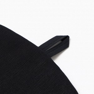 Грелка на чайник Этель Home collection black 28*28 см, 45% лён, 55% хлопок