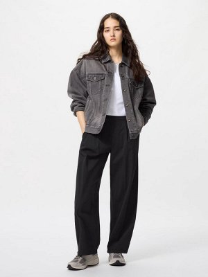 UNIQLO - ультраэластичные широкие брюки - 69 NAVY