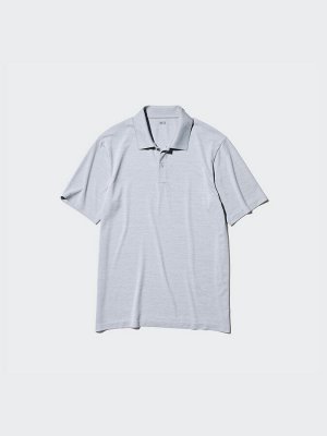 UNIQLO - футболка-поло с функцией Dry Ex - 00 WHITE