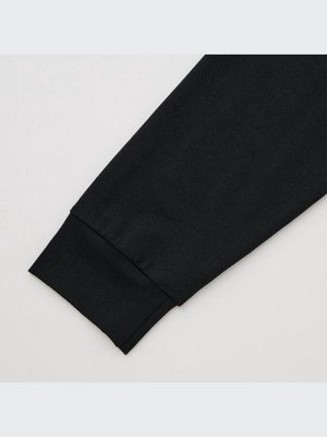 UNIQLO Heattech - тонкая термо-кофта с V-образным вырезом - 09 BLACK