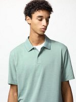 UNIQLO - футболка-поло с функцией Dry Ex - 50 LIGHTGREEN