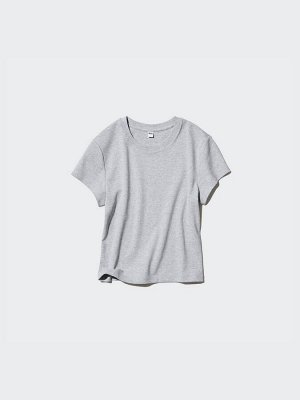 UNIQLO - базовая женская футболка - 28 DARKORANGE