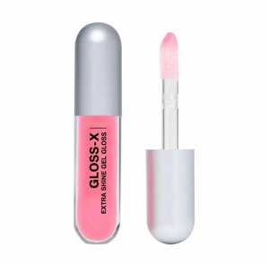 Гель-блеск для губ Gloss-X тон 04 Прозрачный с коралловым подтоном