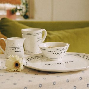 Салатники SL Home «Милый дом», 250 мл, d=12 см, фарфор, набор 2 шт., белые
